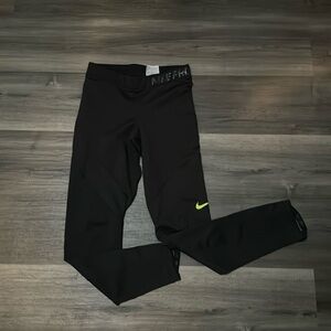 Nike Pro Hyperwarm Black/Volt Training Tights